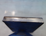 Lunt Sterling Silver Picture Frame with Blue Velvet (Broken Glass) #1186 (#6885)