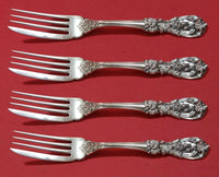 Francis I by Reed and Barton Old Sterling Silver Fish Fork Set 4pc AS Custom 7"