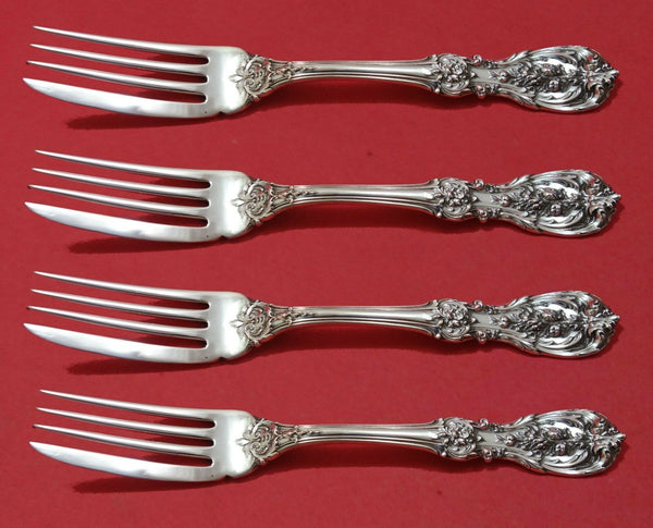 Francis I by Reed and Barton Old Sterling Silver Fish Fork Set 4pc AS Custom 7"