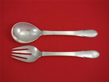 Beaded by Georg Jensen Sterling Silver Salad Serving Set 2pc All Sterling 8 1/2"