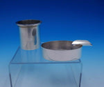 Olle Johanson Sterling Silver Smoking Set 2pc Cigarette Holder Ash Tray (#4880)
