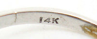 14k White Gold Wide Genuine Natural Diamond Band Ring 1.66 Carats (#J806)