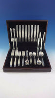 Swedish Modern by Allan Adler Sterling Silver Flatware Set Hand Wrought 49 Pcs