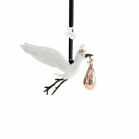 Michael Aram Stork Pink Baby Christmas Ornament New in Box 132427