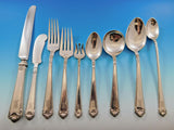 George II Rex by Watson Sterling Silver Flatware Set Service 124 pcs M Monogram