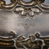 Sterling Silver Liquor Label "Vodka" with Chain 2" x 1 1/4" Vintage (#6647)
