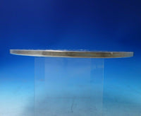 Glass Trivet Plate with Sterling Silver Overlay 10" (#5496)