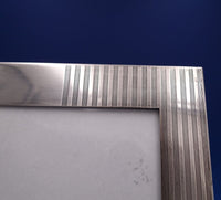 Sterling Silver Picture Frame Deco Style Olive Backing 13" x 10" #0129 (#7590)