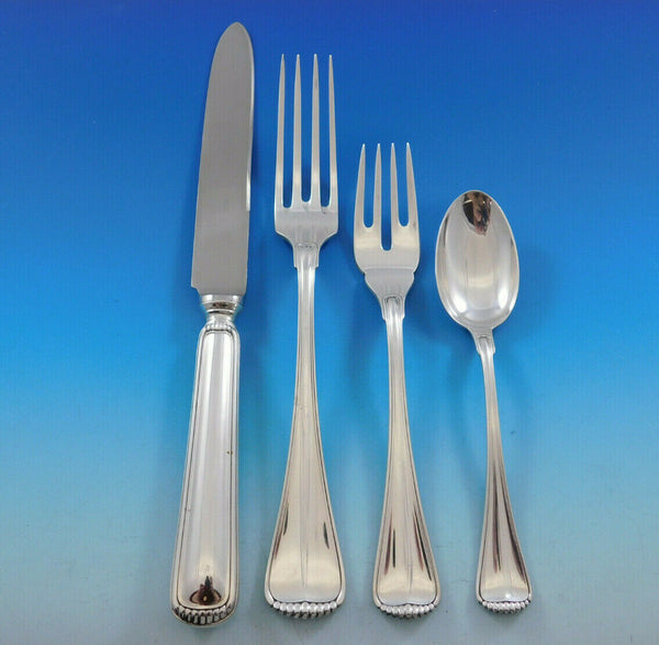 Milano by Buccellati Italy Silver Flatware Set for 8 Service 32 pcs Dinner