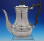 William Hutton & Sons Estate English Silver Tea Pot with Wood Handle (#4249)