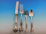 Majestic by Alvin Sterling Silver Flatware Set for 12 Dinner Service 98 Pieces