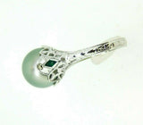 Art Deco 14k White Gold Pistachio Grey South Sea Pearl Ring (#J5037)