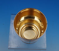 TIffany and Co Sterling Silver Pencil Holder or Cup Blue Enamel Stripes GW #7597