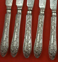 English by Briddon Brothers Silverplate Individual Fish Set 12 pieces Brite-cut