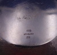 Repousse by R and S Sterling Silver Powder Jar 3 1/4" x 4 1/4" 7.3 ozt. (#7032)
