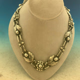 Georg Jensen #1 Flower Leaf .830 Silver Necklace (#J5305)