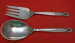 Acorn by Georg Jensen Sterling Silver Salad Serving Set 2pc FH AS 9"