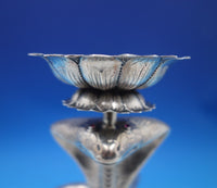 Sterling Silver Candle Holder Cobra Design w/ Red Eyes 8 1/2" x 5 1/4" (#6906)