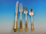 Medici Golden by Gorham Sterling Silver Flatware Set 8 Service 63 pieces Dinner