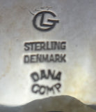 Grann & Laglye Danish Sterling Silver Tea Set 4pc with 3-D Flower Motif #0407