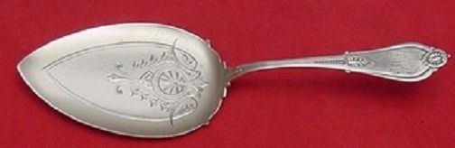 Armor by Whiting Sterling Silver Pie Server AS Frosted Bright-Cut 8 3/4" Serving