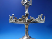 John Parkes English Sterling Silver Cruet Stand Birmingham 1836 Holly (#6494)