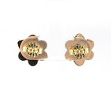 Genuine Natural Bohemian Garnet Small Rosette Stud Earrings (#J5508)