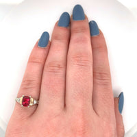 14k Yellow Gold 1.03 Carat Jedi Red Spinel Ring (#J5565)