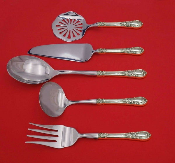 American Victorian by Lunt Sterling Silver Thanksgiving Set 5-Piece Custom Made