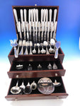 Bougainville by Puiforcat Sterling Silver Flatware Set for 12 Service 107 pieces