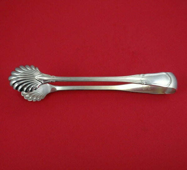Tiffany and Co Sterling Silver Ice Tong with Shell Style Ends 7 3/4" Serving