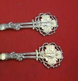 Christmas by A. Michelsen Sterling Silver Fork and Spoon Set 2pc 1914 Angel