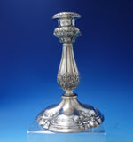 Florentine by Gorham Sterling Silver Candlestick Pair #A246 7 1/4" x 6" (#5609)