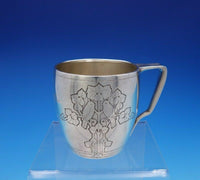 Tiffany and Co Sterling Silver Child's Set 4pc w/ Acid Etched Love Birds (#3709)