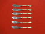 Royal Rose by Wallace Sterling Silver Trout Knife Set 6pc. Custom Made 7 1/2"
