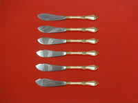 Royal Rose by Wallace Sterling Silver Trout Knife Set 6pc. Custom Made 7 1/2"