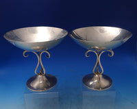 Arts and Crafts by Sciarrotta Sterling Silver Centerpiece Bowl Pair (#7133)