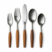 Classic Fjord Teak by Dansk Stainless Flatware Set Service 60 Pcs New