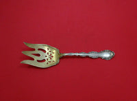 Strasbourg by Gorham Sterling Silver Salad Serving Fork Goldwashed 8 3/4"