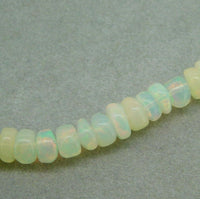 Extra Long 32" Genuine Natural Opal Bead Necklace 130 Carats TW (#J4788)