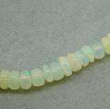 Extra Long 32" Genuine Natural Opal Bead Necklace 130 Carats TW (#J4788)