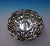 Whiting Sterling Silver Bowl with Water Lily Pad Design #5874 8 3/4" Dia (#4948)