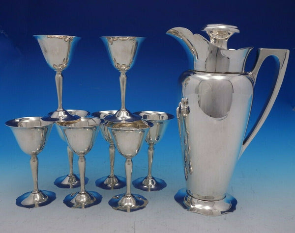 Antique by Wallace Sterling Silver Nine Piece Martini Set Vintage (#4495)