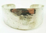 Hand Hammered Sterling Wide Cuff Bracelet (#J3143)