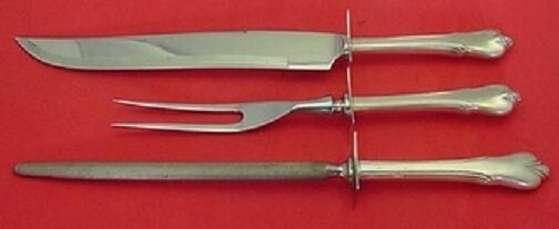 Grand Colonial By Wallace Sterling Silver Roast Carving Set 3-Piece