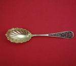 Filigree Handle by Dirksen Sterling Silver Sugar Spoon Shell GW Watson Hallmark
