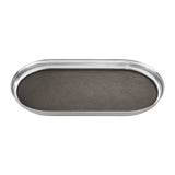Manhattan by Georg Jensen Stainless Steel and Leather Bar Tray - New