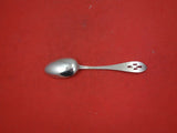 Antique Hammered by Shreve Sterling Teaspoon pierced handle mono "M" 5 7/8"