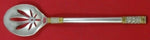 Aegean Weave Gold by Wallace Sterling Silver Nut Spoon 6 3/4" Vintage Silverware