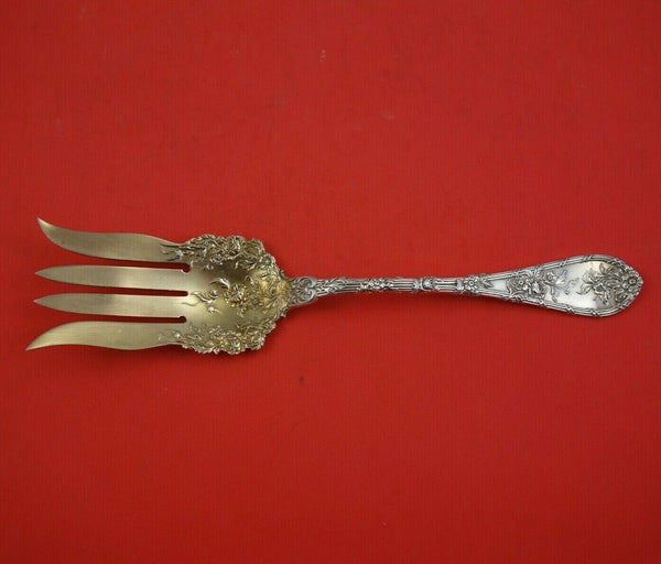 Dauphin by Durgin-Gorham Sterling Silver Cold Meat Fork GW Fancy Durgin 9"